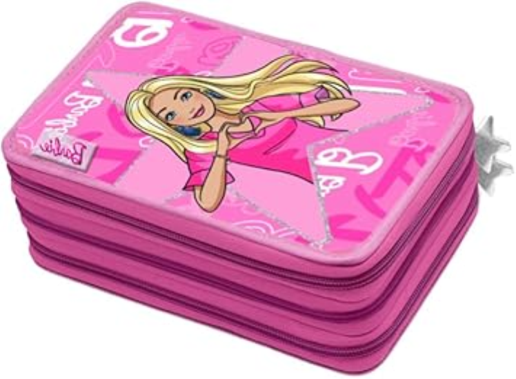 Astuccio 3 Zip Barbie