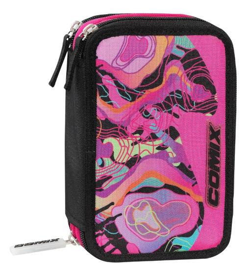 Astuccio 3 Zip Geo Girl Wave Comix