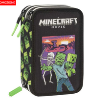 Astuccio 3 Zip Movie Minecraft