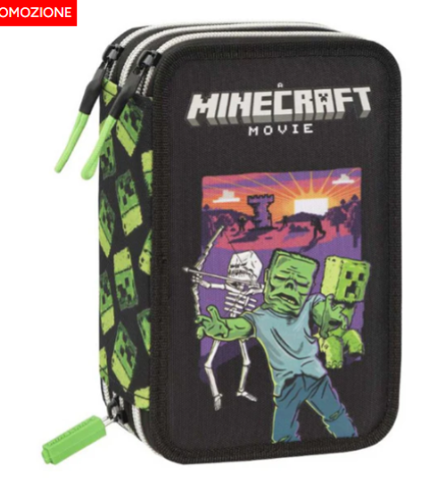 Astuccio 3 Zip Movie Minecraft
