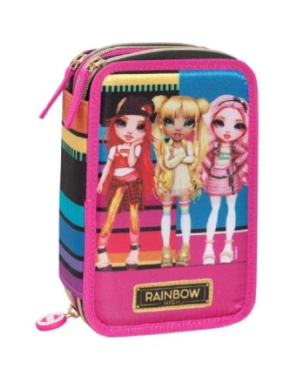 Astuccio 3 Zip Rainbow High