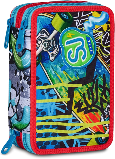 Astuccio 3 zip Sharky Skate SJ Gang Boy Seven