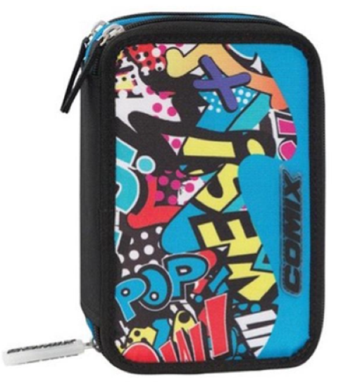 Astuccio 3 Zip Street Words Wave Comix