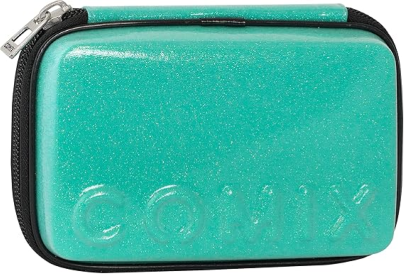 Astuccio Rigido Maxi Zip Verde Glitter Comix