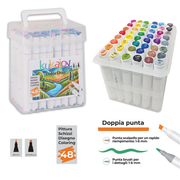 Pennarelli Color Duo Kukajoy (48pz)