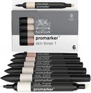 Set 6 Skin Tones 1 0290114 Promarker