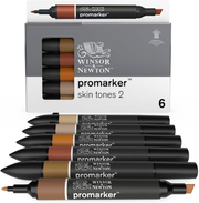 Set 6 Skin Tones 2 0290115 Promarker