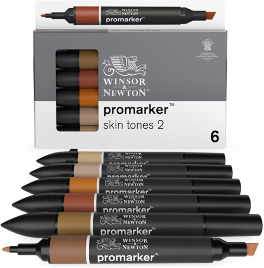 Set 6 Skin Tones 2 0290115 Promarker