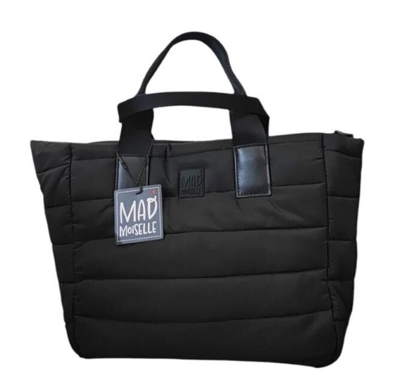 Shopper Black Quilted Mad Moiselle