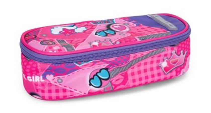 Astuccio Ovale Pins Girl Wave Comix