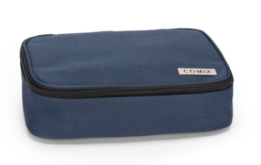 Astuccio Rettangolare Organizzato Maxi Blu Monocromo Comix