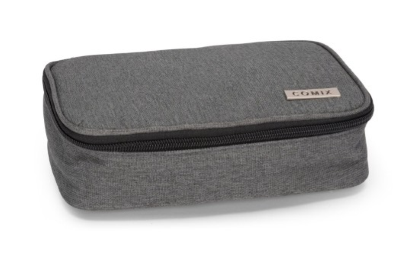 Astuccio Rettangolare Organizzato Maxi Grigio Melange Monocromo Comix