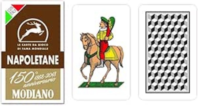 Carte da Gioco Napoletane 150� Anniversario Marrone Modiano