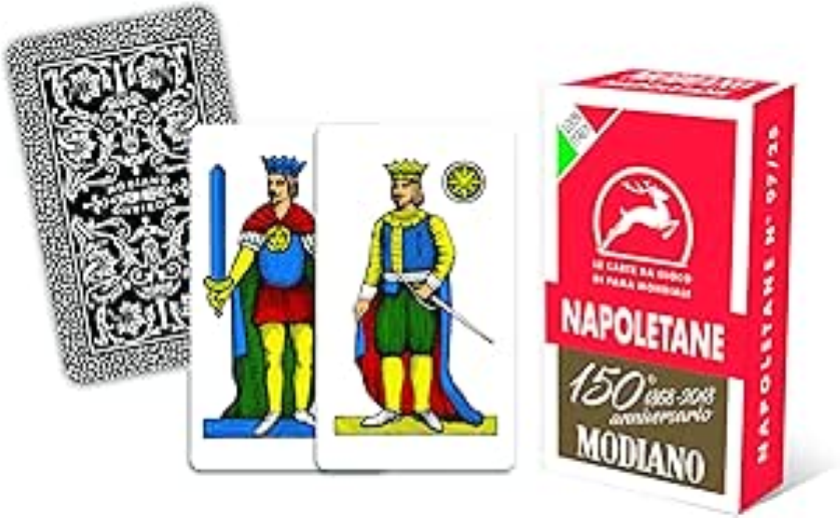 Carte da Gioco Napoletane 150� Anniversario Rosso Modiano