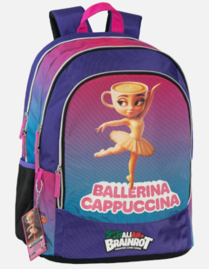 Zaino Organizzato Ballerina Italian Brainrot