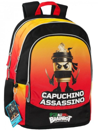 Zaino Organizzato Capuchino Italian Brainrot