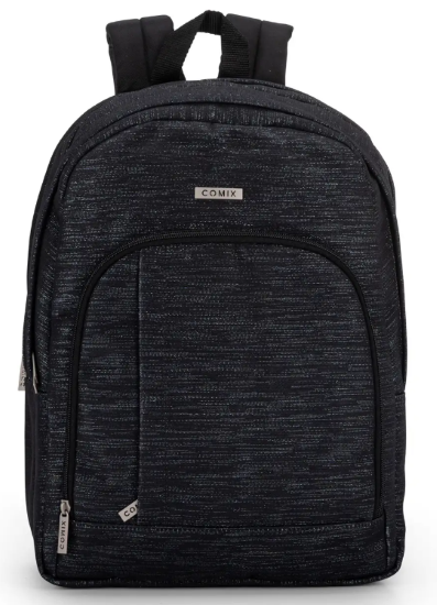 Zaino Organizzato Nero Lurex Comix