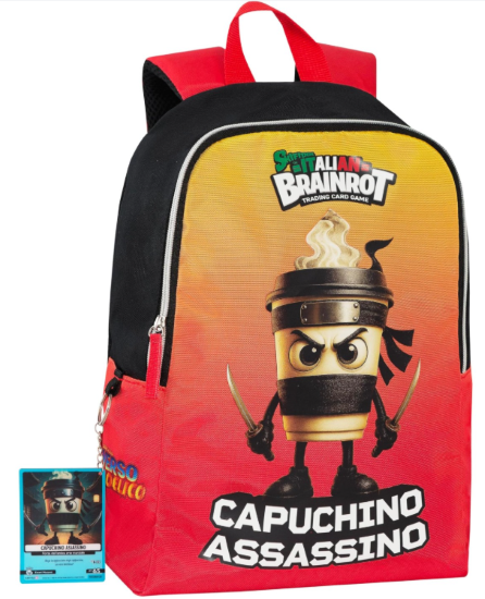 Zaino Tempo Libero Capuchino Italian Brainrot
