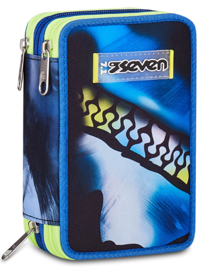 Astuccio 3 zip Blu Fusion Boy Seven