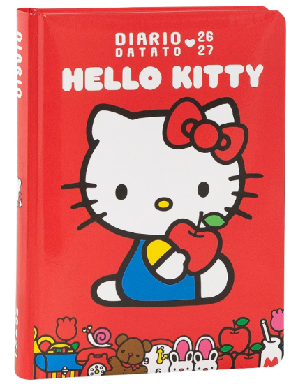 Super Diario Standard Red Hello Kitty