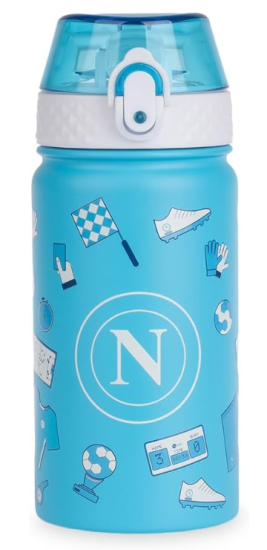 Borraccia Termica C/Cannuccia 400ml Azzurra SSC Napoli