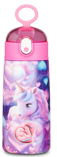 Borraccia C/Cannuccia 460ml Pixie Unicorn SJ Gang Girl Seven