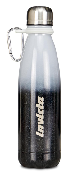 Borraccia Termica Shine Grigio/Nero 500 ml Invicta