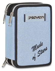 Astuccio 3 zip Celeste Made of Stars Seven