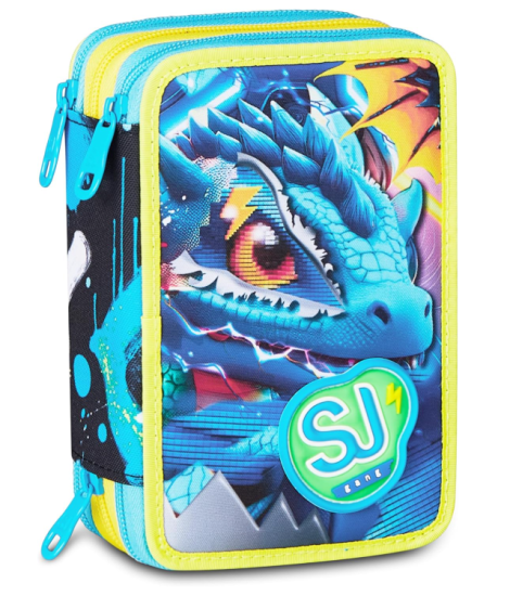 Astuccio 3 zip Metal Dragon SJ Gang Boy Seven