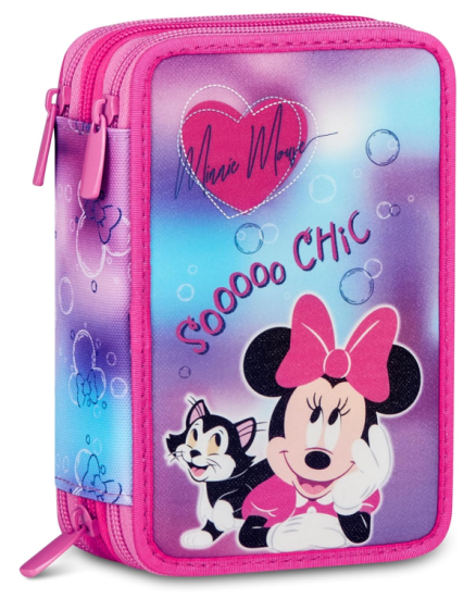 Astuccio 3 zip Minnie Chic Touch