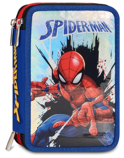 Astuccio 3 zip Spiderman