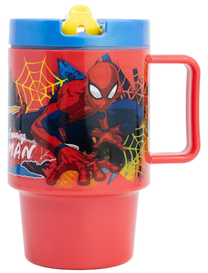Tazza Sport C/Cannuccia 530ml Spiderman