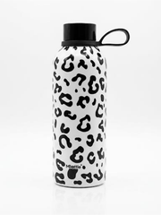 Borraccia Acciaio 500ml Bianca/Nera Maculata Mille Baci