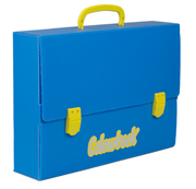 Valigetta Polionda 27x38x8cm Blu Bicolor Colourbook