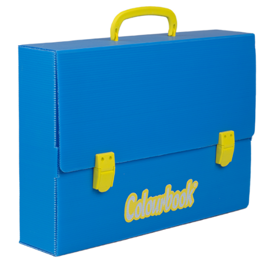 Valigetta Polionda 27x38x8cm Blu Bicolor Colourbook