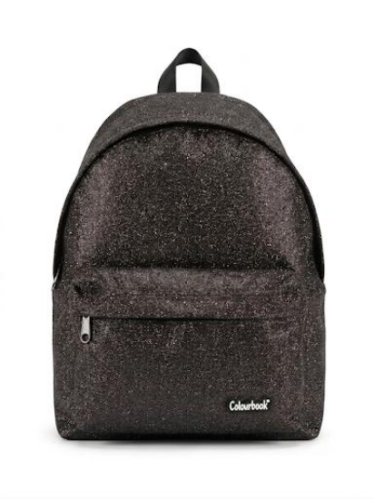 Zaino Americano Nero/Argento Glitter Colourbook