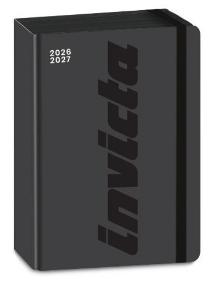 Diario Pocket 16M Nero PU Invicta