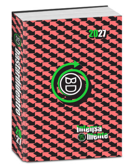 Diario Pocket 16M Arancio Optical Bastardidentro