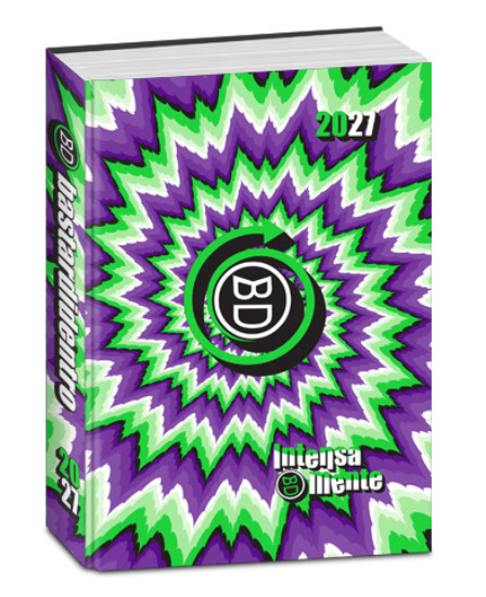 Diario Pocket 16M Viola/Verde Optical Bastardidentro