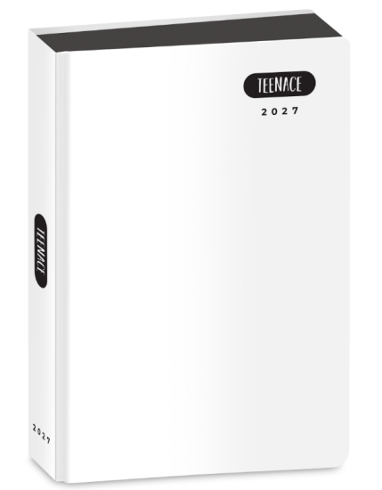 Diario Pocket 16M Bianco Pastello Teenace