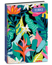 Diario Pocket 16M Fiori Nero Teenace