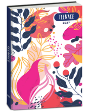 Diario Pocket 16M Piante Bianco Teenace