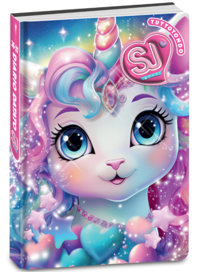 Diario Standard 10M Gatto Unicorno Rosa SJ Gang Girl Seven