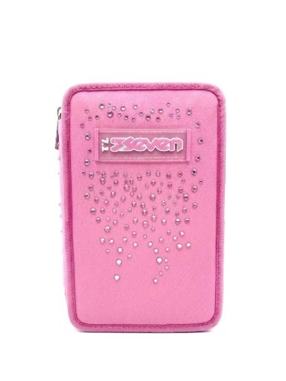 Astuccio 3 zip Rosa Glitzcute Seven