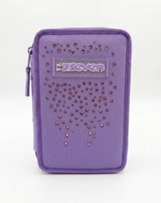 Astuccio 3 zip Viola Glitzcute Seven