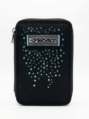 Astuccio 3 zip Nero/Azzurro Glitzcute Seven