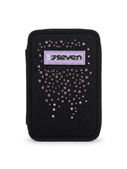 Astuccio 3 zip Nero/Lilla Glitzcute Seven