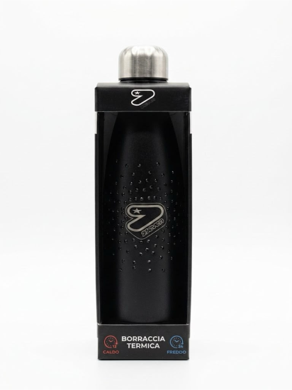 Borraccia Acciaio 500ml Nera Glitzcute Seven