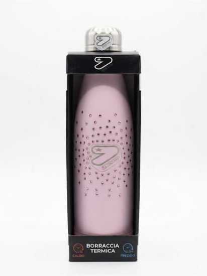 Borraccia Acciaio 500ml Rosa Glitzcute Seven