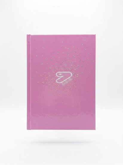 Diario Standard 12M Rosa Glitzycute Seven